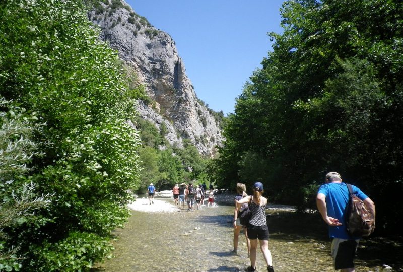 Pieds dans l’eau dans les gorges du Toulourenc à Buis-les-Baronnies - 0