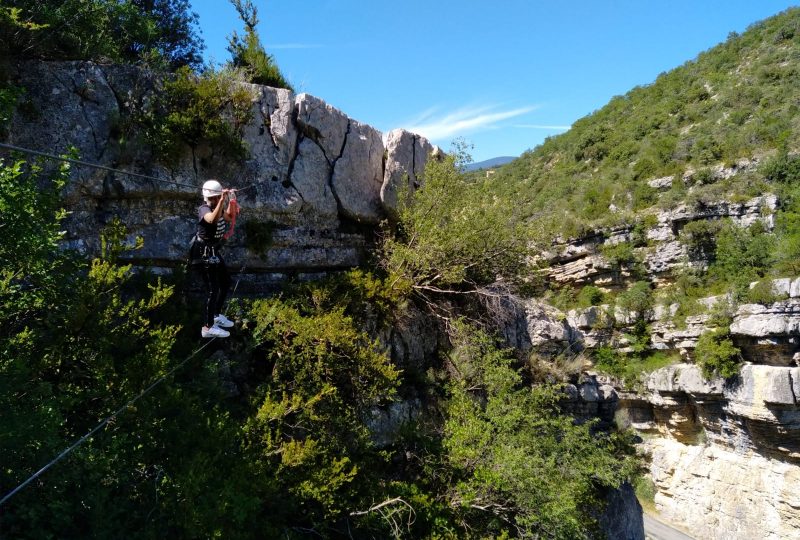 Via Ferrata cliff route with the ASPA à Saint-Christol - 1