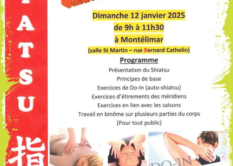 Atelier de découverte du Shiatsu à Montélimar - 0