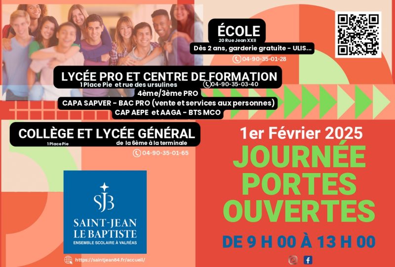 Portes Ouvertes à l’école Saint-Jean le Baptiste à Valréas - 1