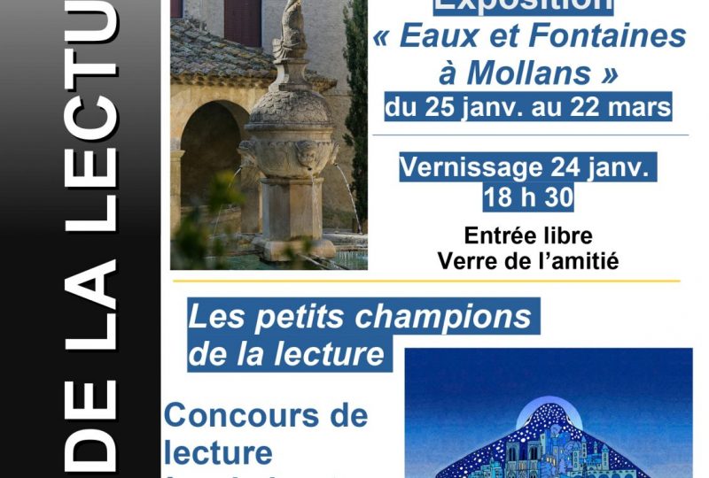 Reading Nights – Exhibition ‘Waters and Fountains in Mollans’ – Contest ‘The Little Reading Champions à Mollans-sur-Ouvèze - 0