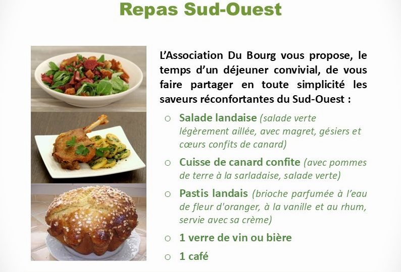 Repas du Sud-Ouest à Réauville - 0