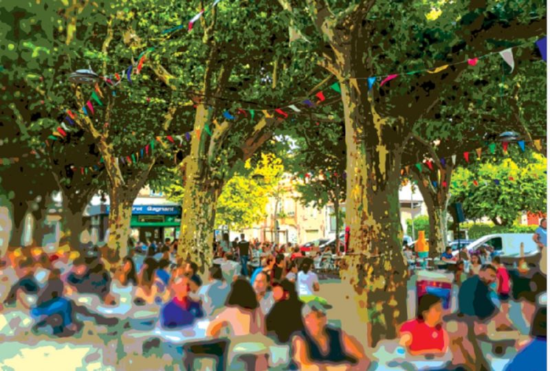 Les guinguettes de la place à Donzère - 0