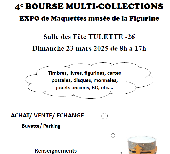 4ème Bourse multi-collections à Tulette - 0