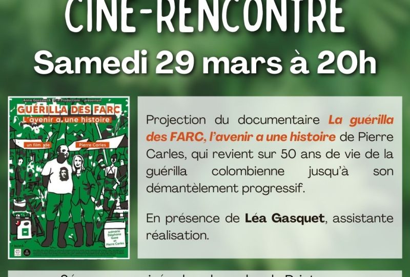 Ciné-rencontre “Guérilla des FARC, l’avenir a une histoire” à Saint-Paul-Trois-Châteaux - 0