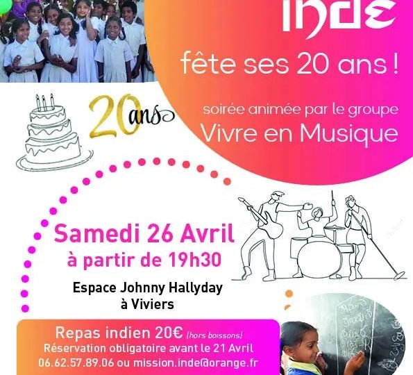 Mission Inde fête ses 20 ans! Soirée animée par le groupe Vivre En Musique! à Montélimar - 0